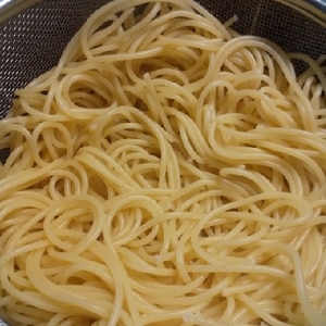 茹でたスパゲッティの保存方法